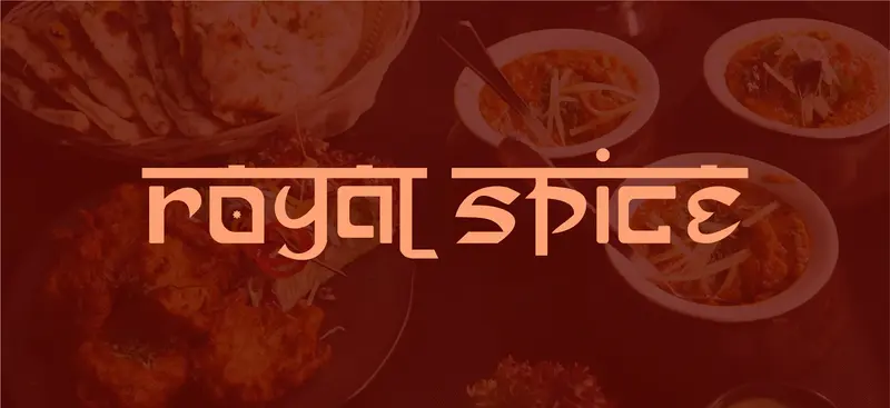 royal spice restaurant food brand identity logo branding graphic design design modern minimal profession digital creative agency marketing advertising mauritius