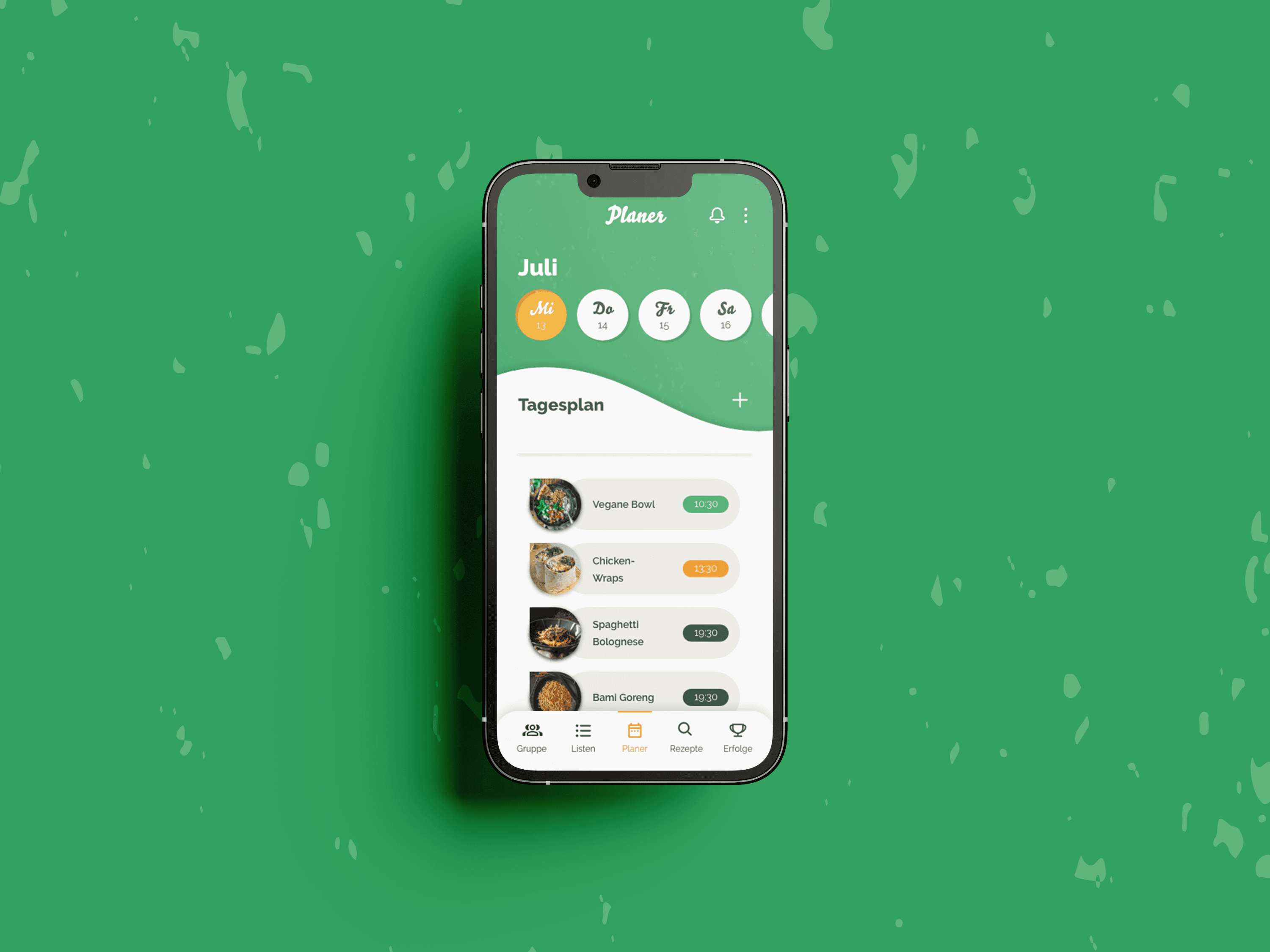 Pantry Planer Screen Mockup 