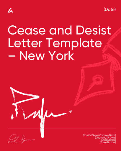 Cease and Desist Letter Template – New York