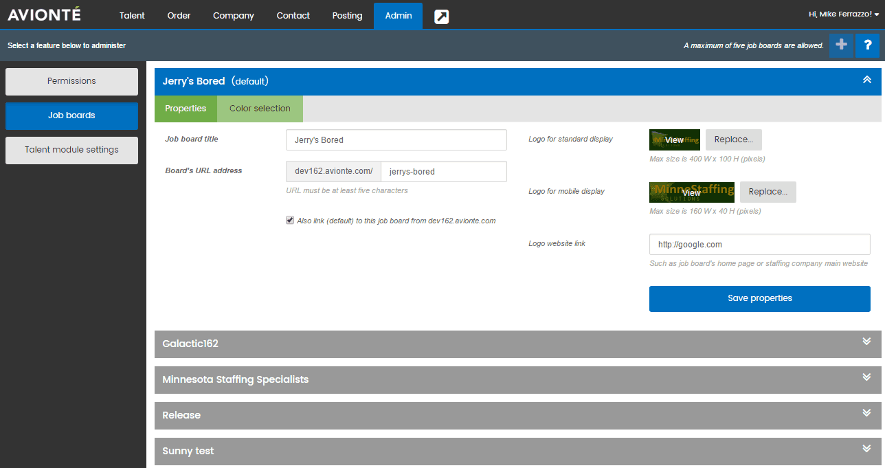 Avionté platform overview
