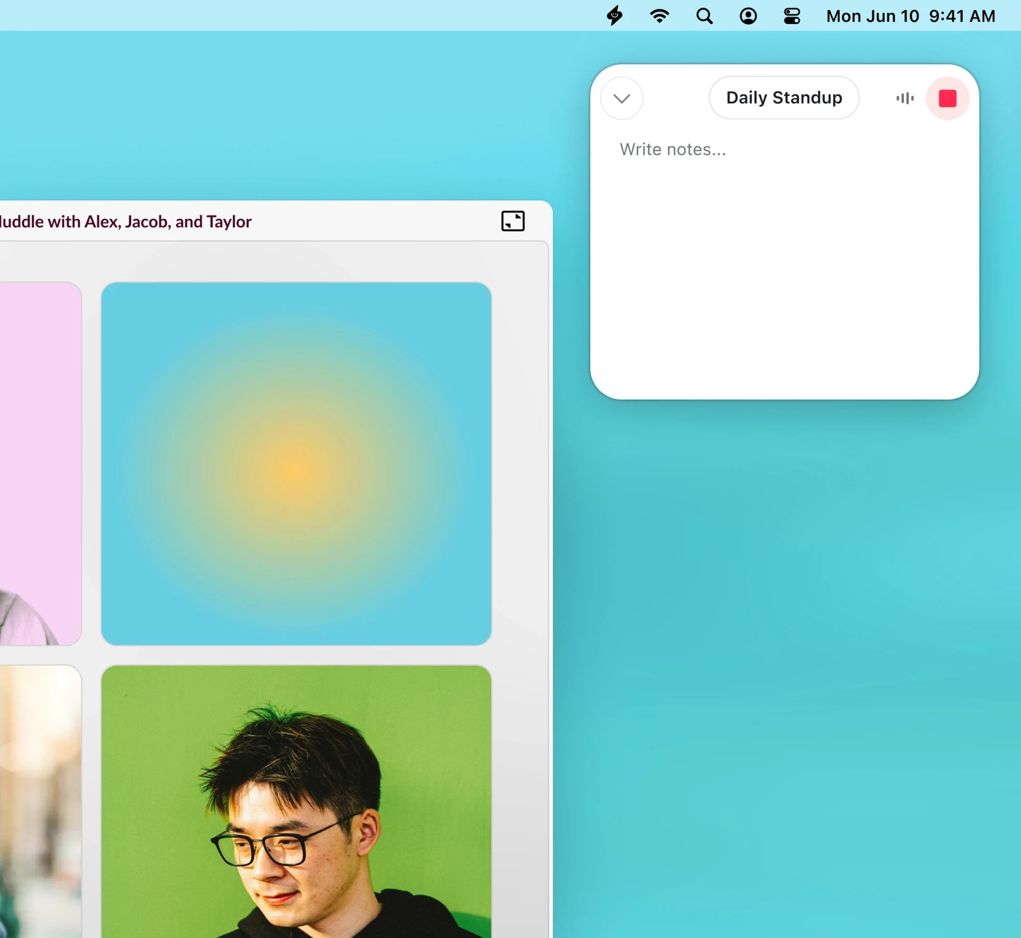 O aplicativo Supernormal Desktop captura o áudio das reuniões em segundo plano, transcreve todos os participantes e cria um registro completo da reunião sem que um bot participe da chamada.