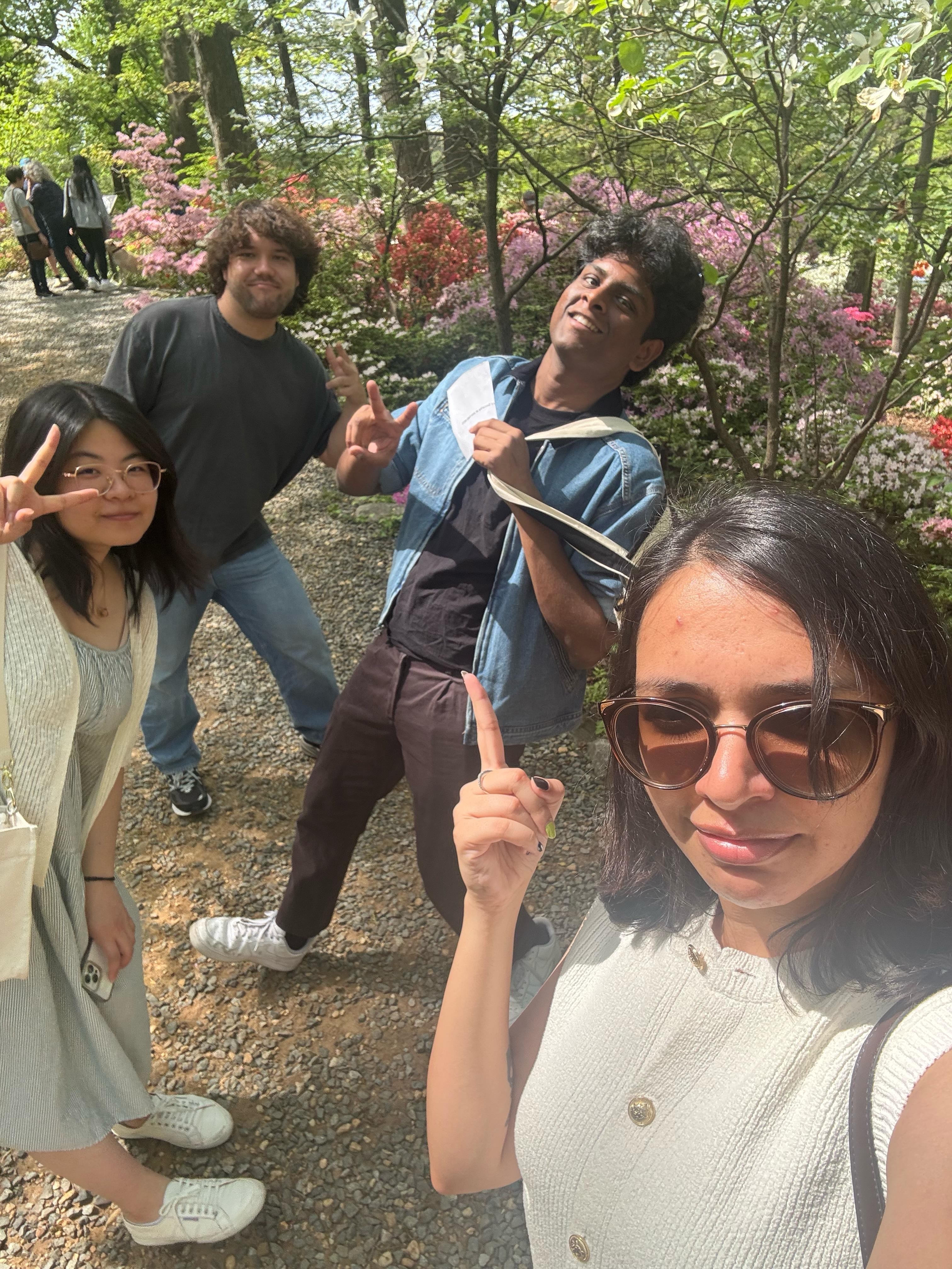My friends and I at the National Arboretum.