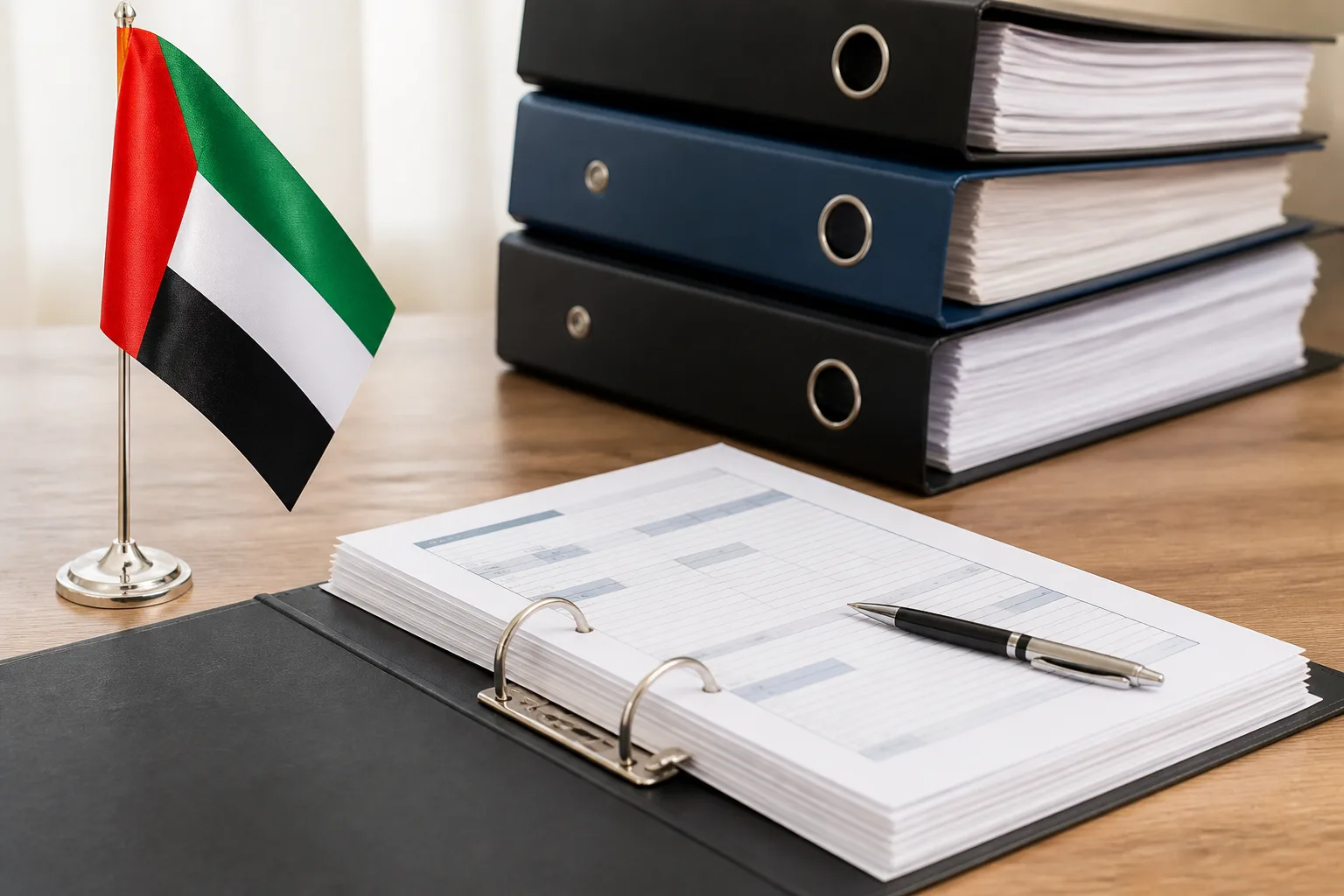 Company Records You Must Keep in the UAE beside a Dubai trade license document and