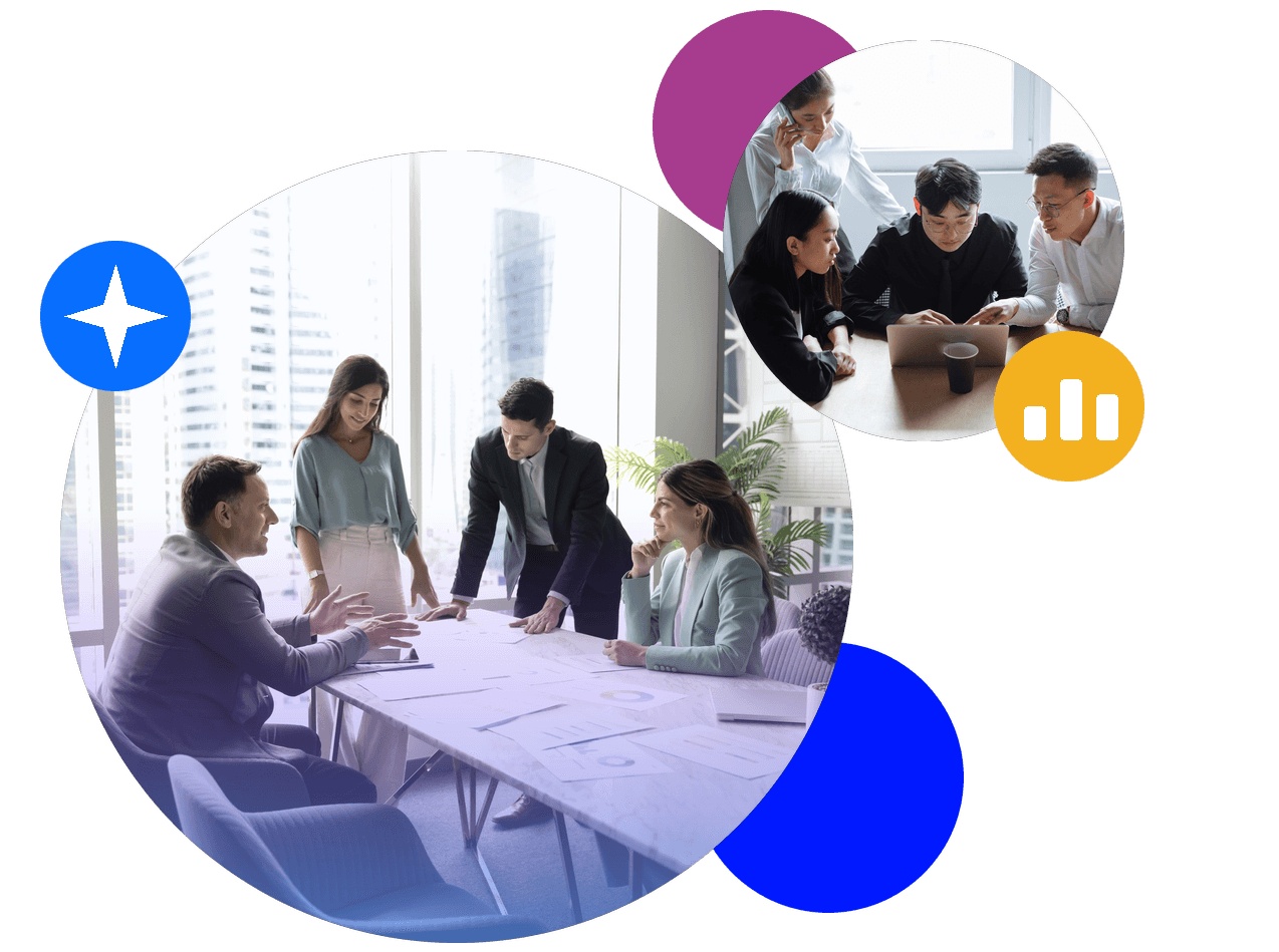 Paradigm strategy consultants working with a client team