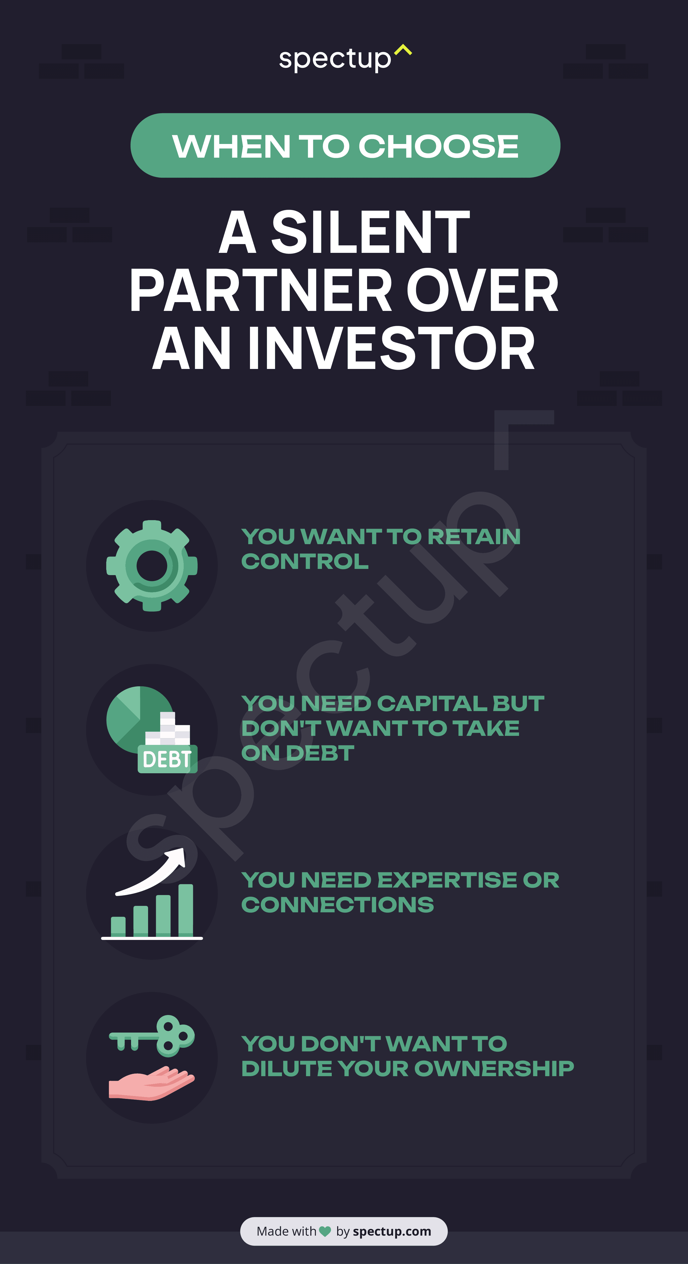 Infographic: When to Choose a Silent Partner Over an Investor