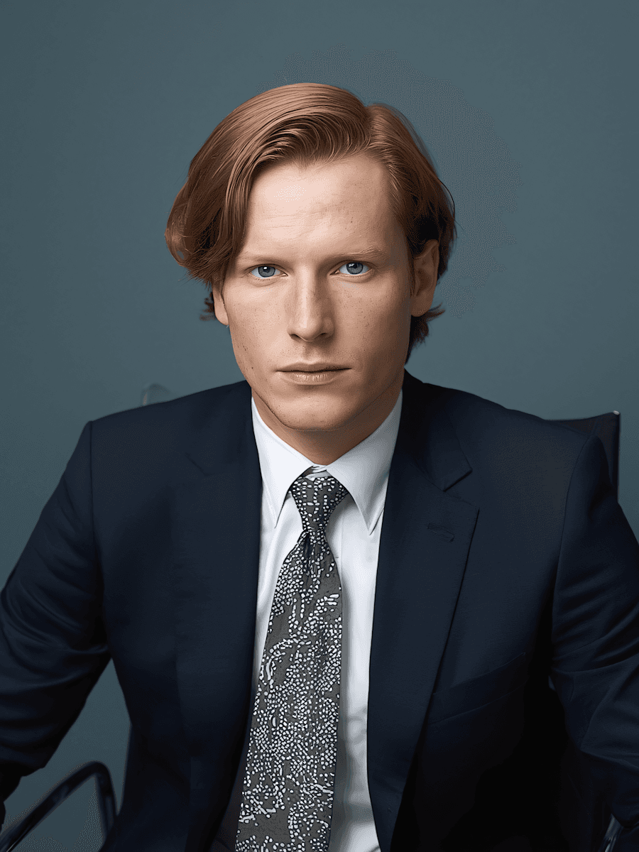 Young man in brown hairs profile image