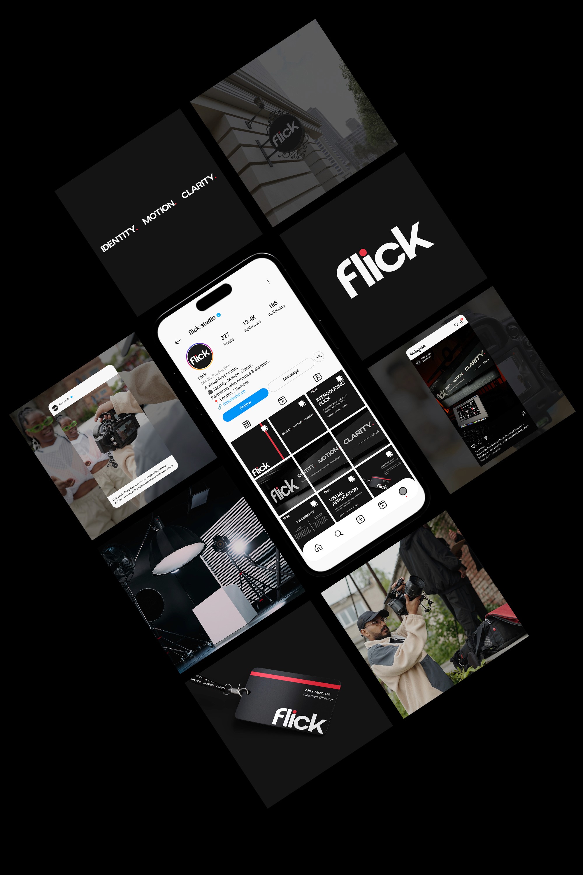 Black and white wave