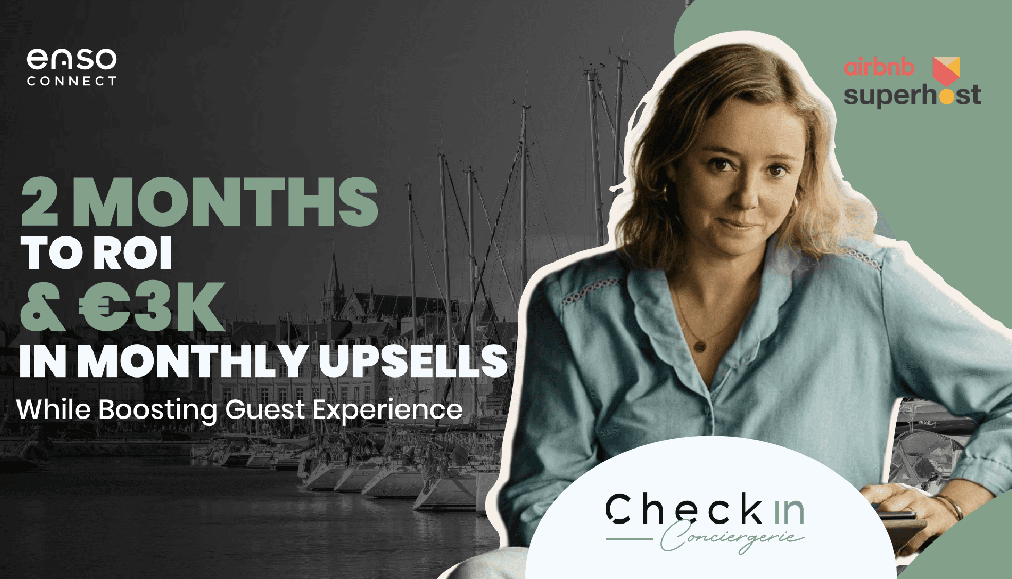 Check In Conciergerie Cofounder is talking about the revenue results with Enso Connect