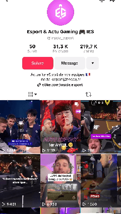 Profil Tiktok Inside Esport