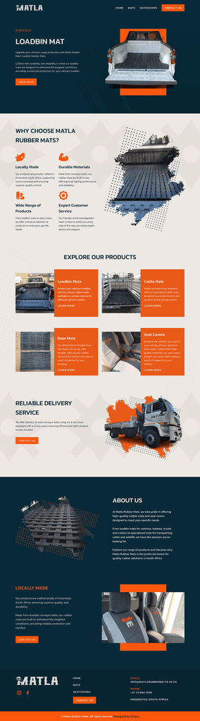 A full website screenshot.