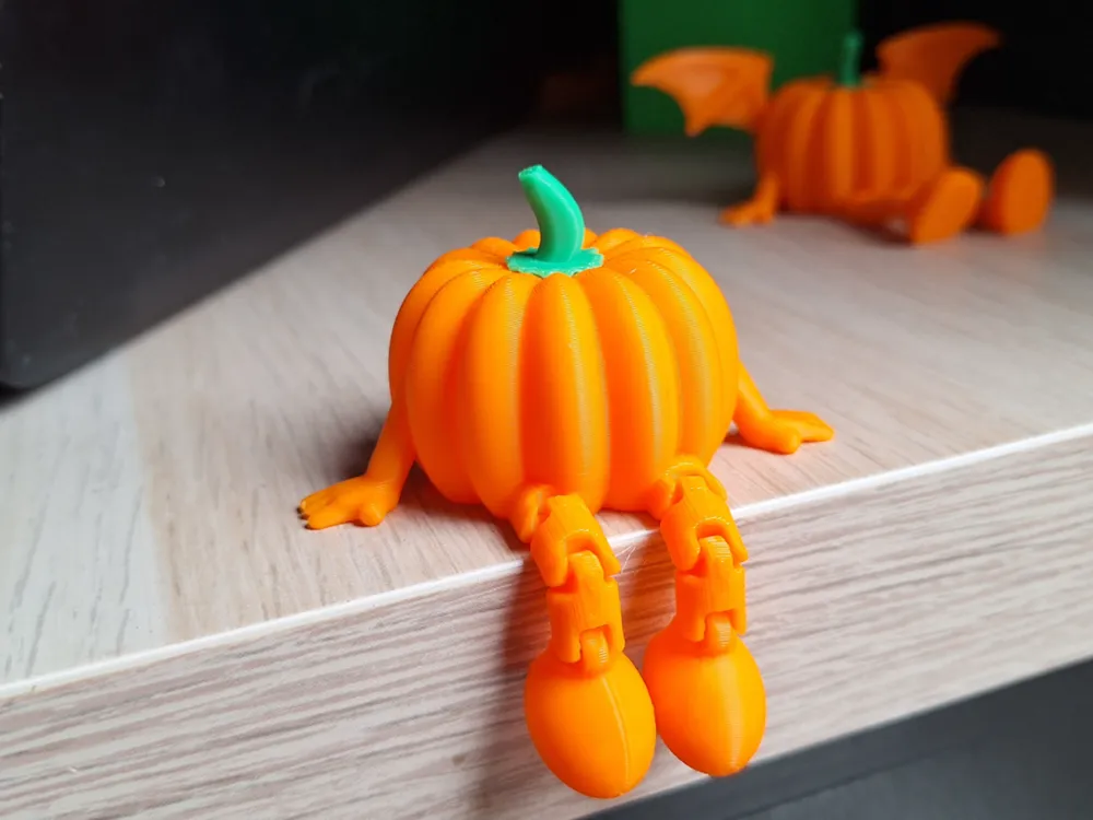 printable lovely little pumpkin with its legs and arms