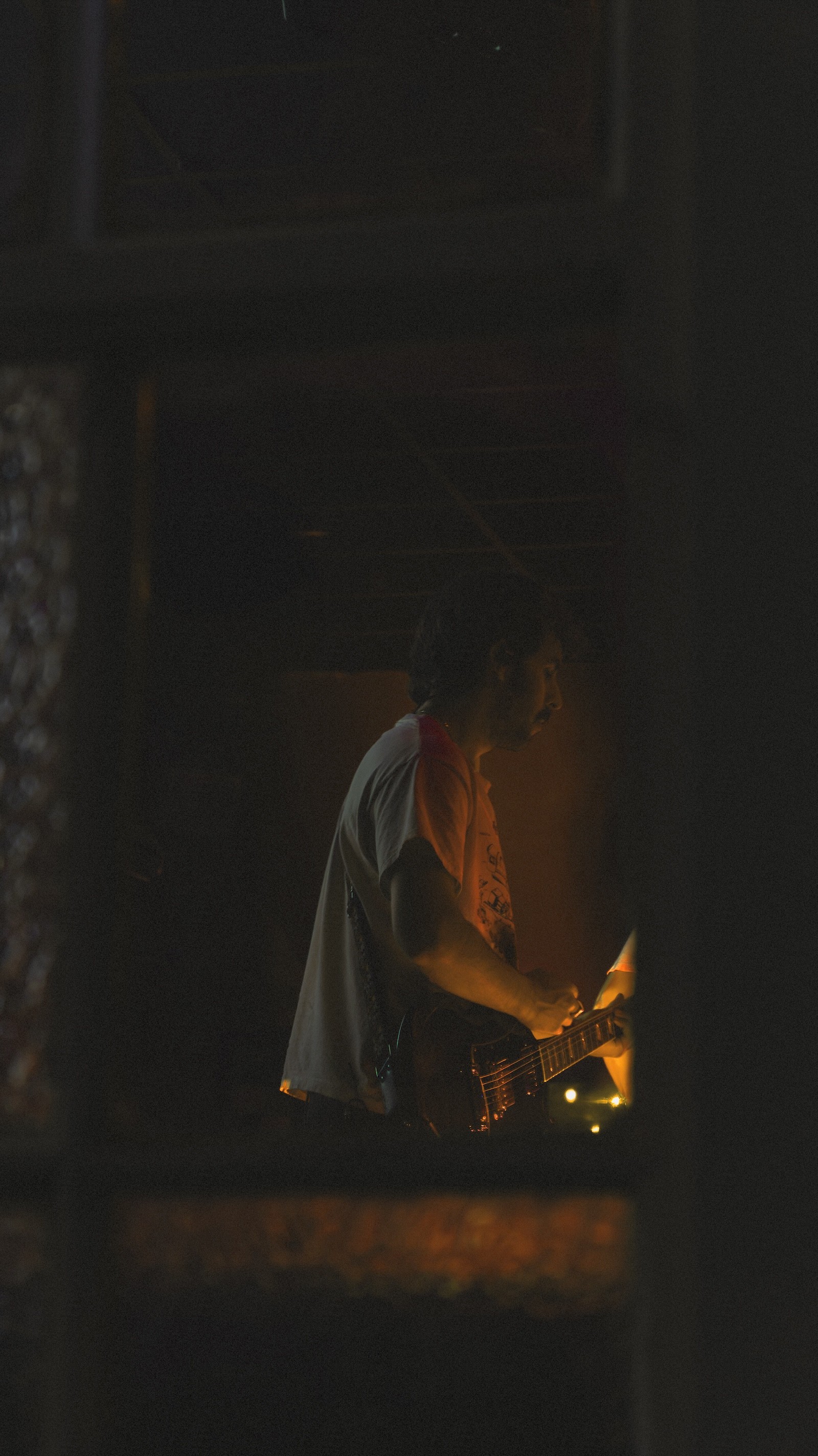 Guitarist shot on location for a client campaign.