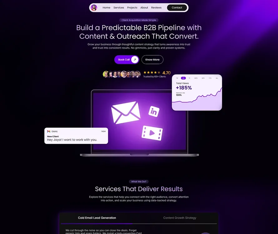 jaya lohar website screenshot