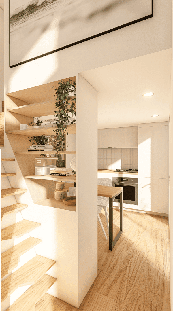 Luna 9.5m/32ft Tiny House Dining Room