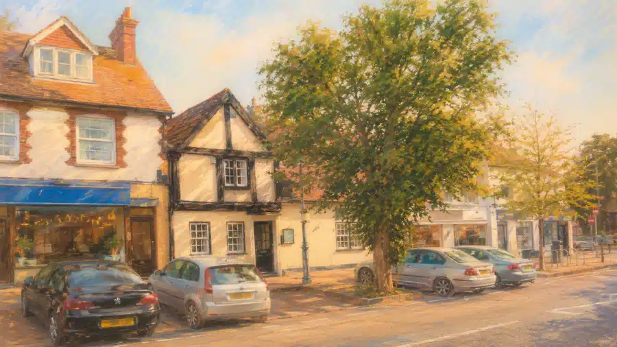 Local view of Stevenage in Hertfordshire.