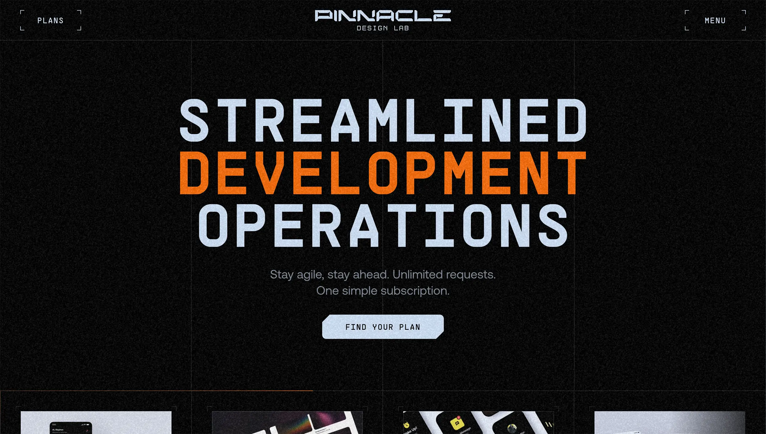 Pinnacle website built in Framer