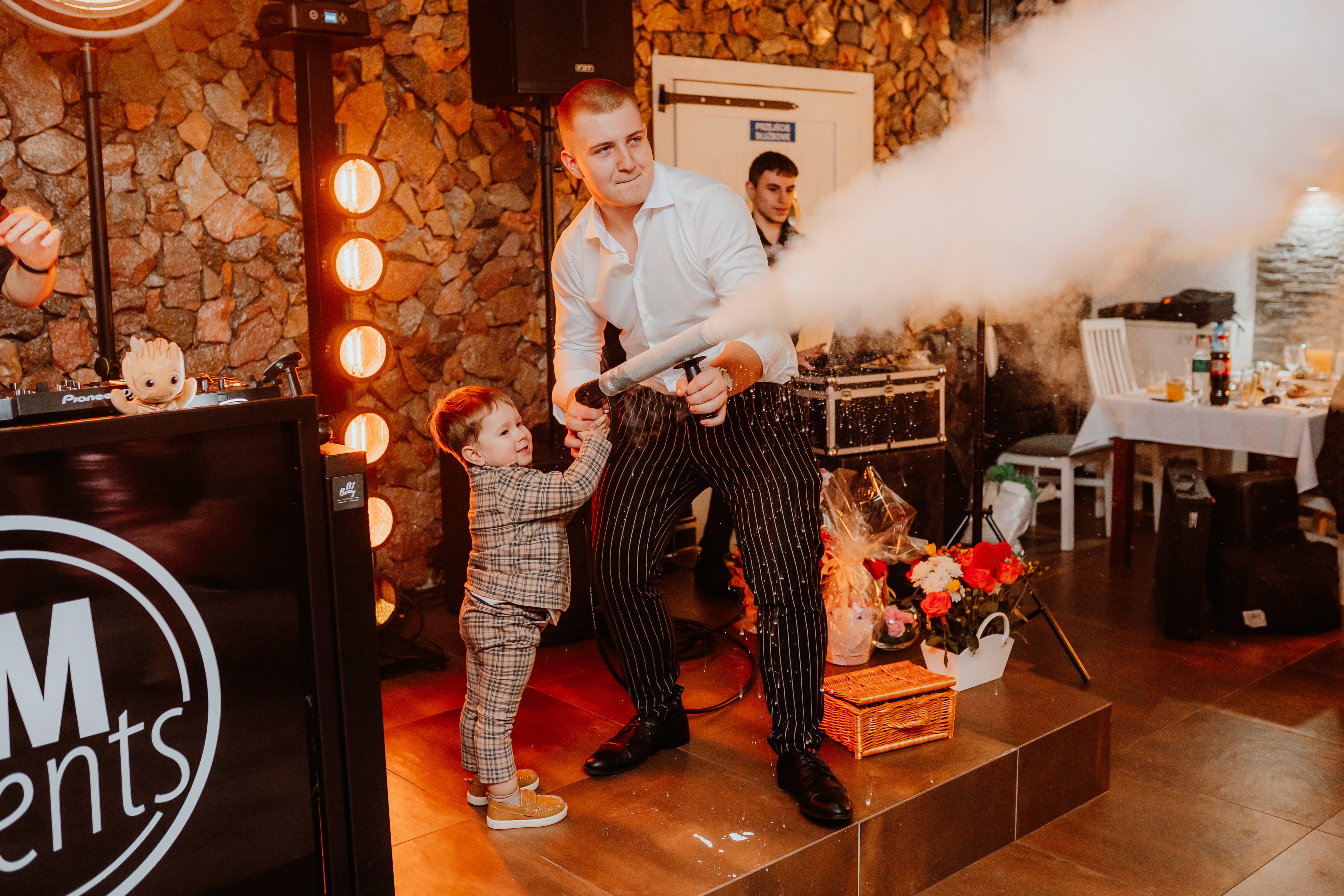 DJ playing in a club