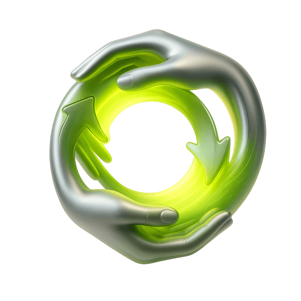 Abstract metalic shape