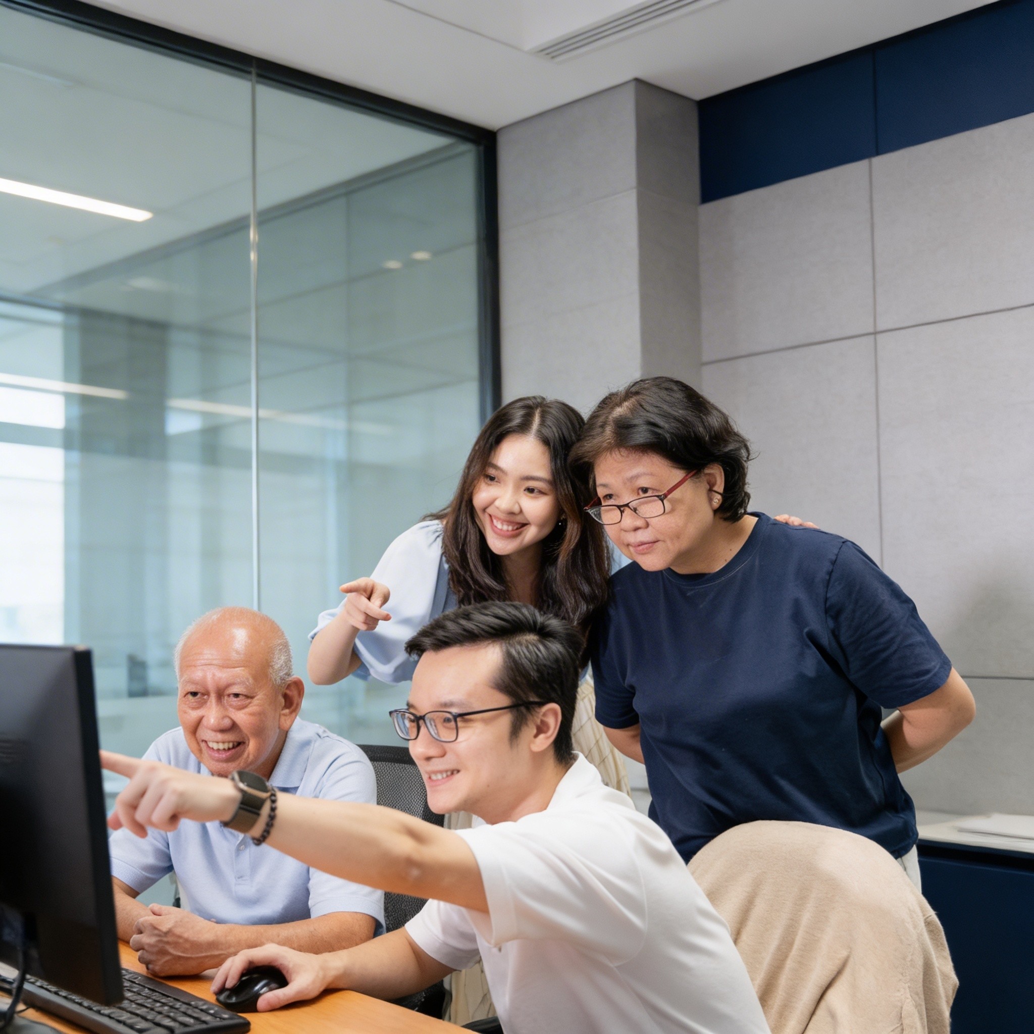 low angle photo of curtain wall building