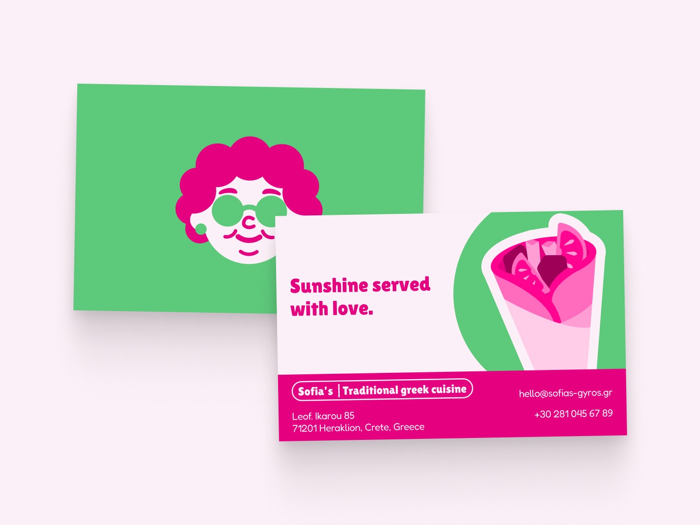 Sofia's - Buisness card