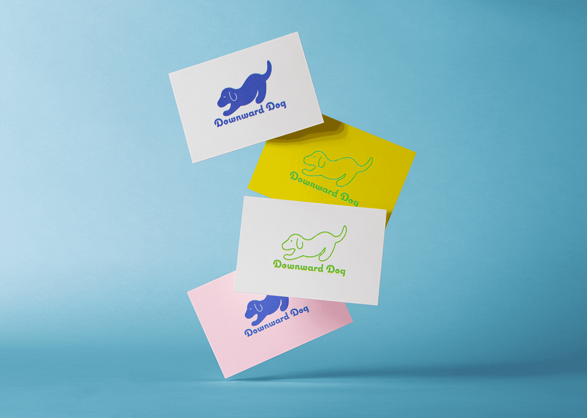 Downward Dog Business Cards