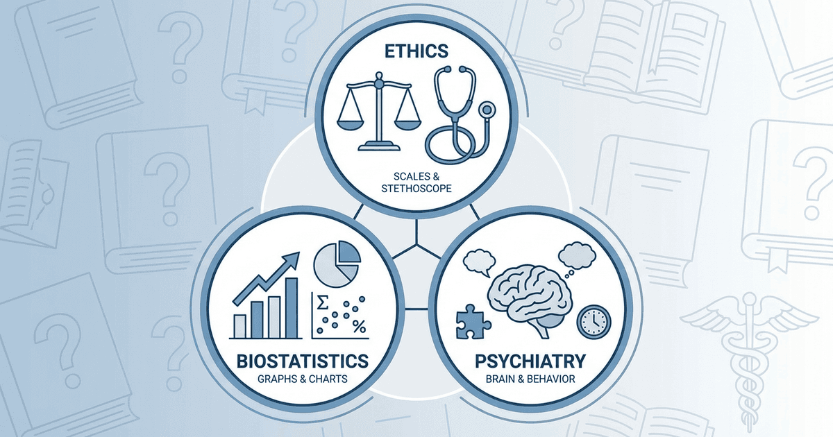 Cover: How to Study Behavioral Science for USMLE Step 1 2026: Ethics, Biostatistics & Psychiatry High-Yield Guide