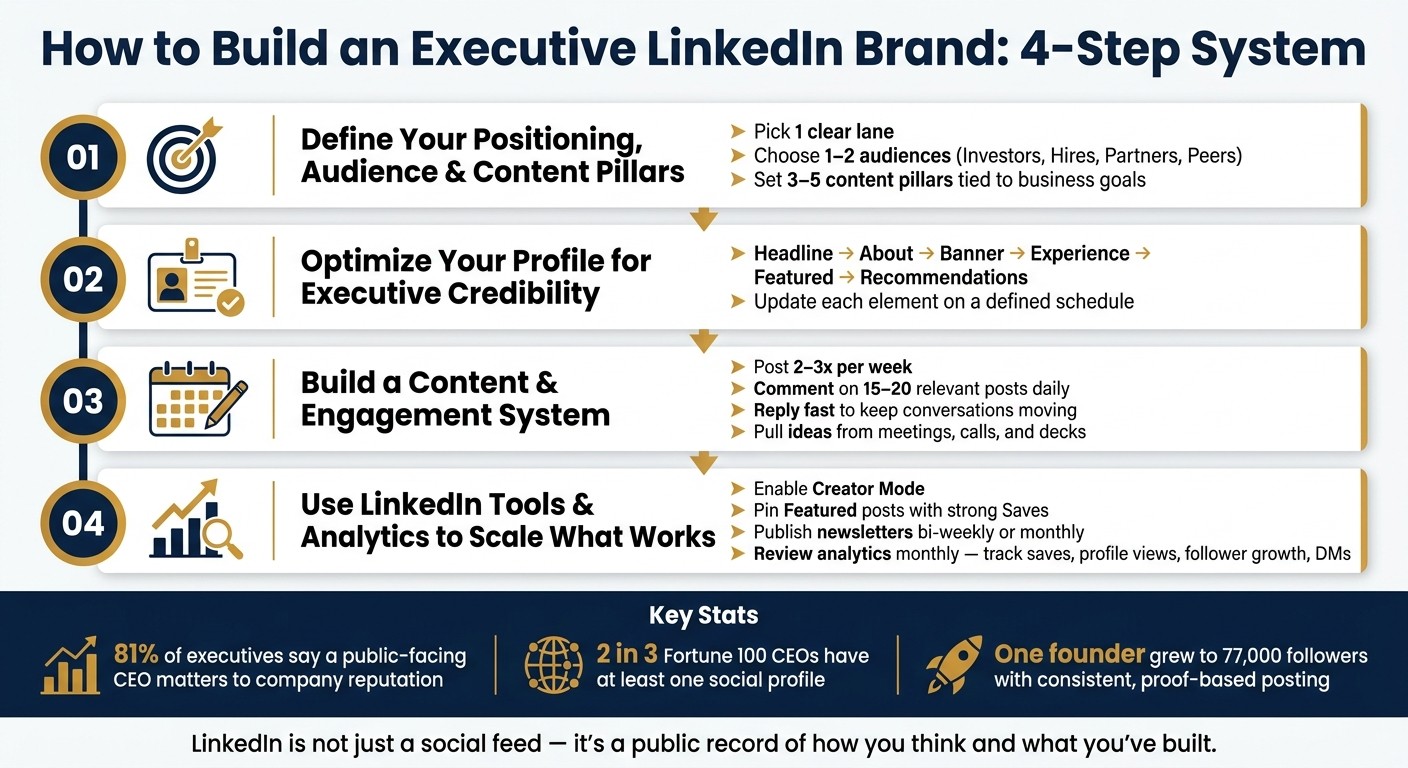 How to Build an Executive LinkedIn Brand: 4-Step System