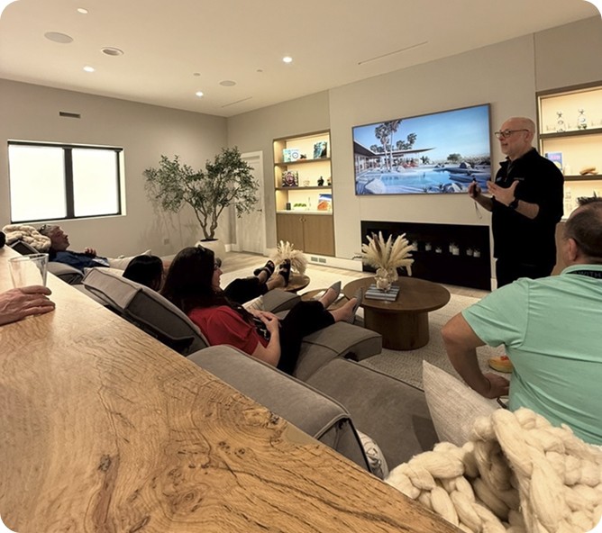 Adanac Sales team providing product training on Lutron lighting systems
