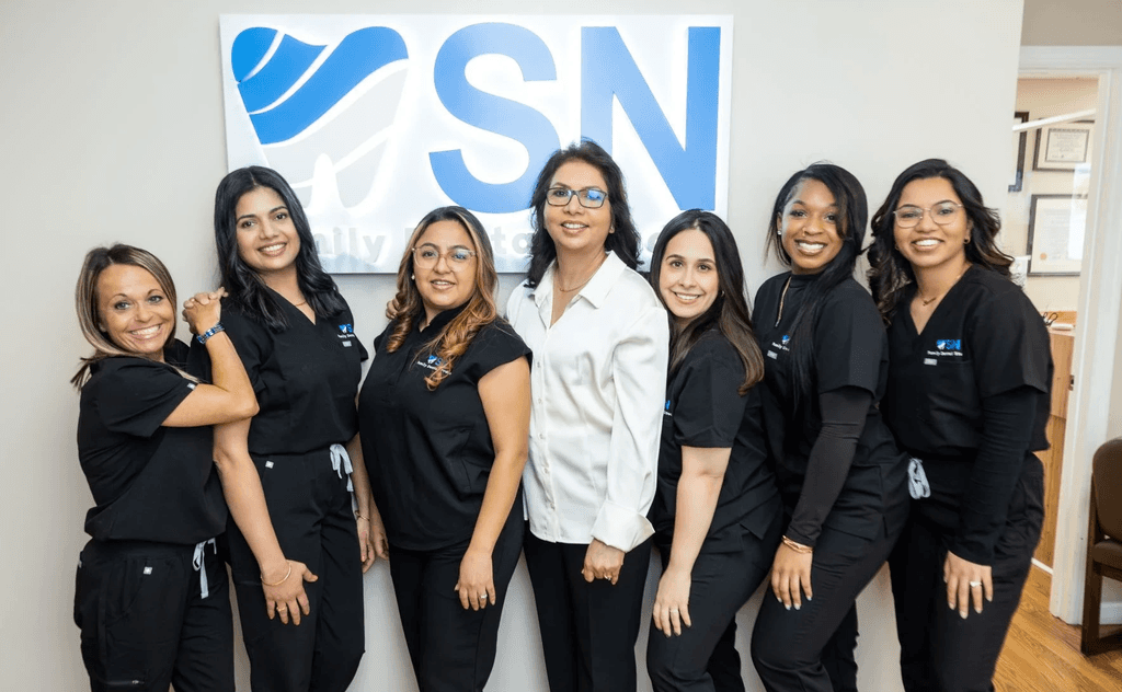 Dentist team smiling in dental office Milltown NJ