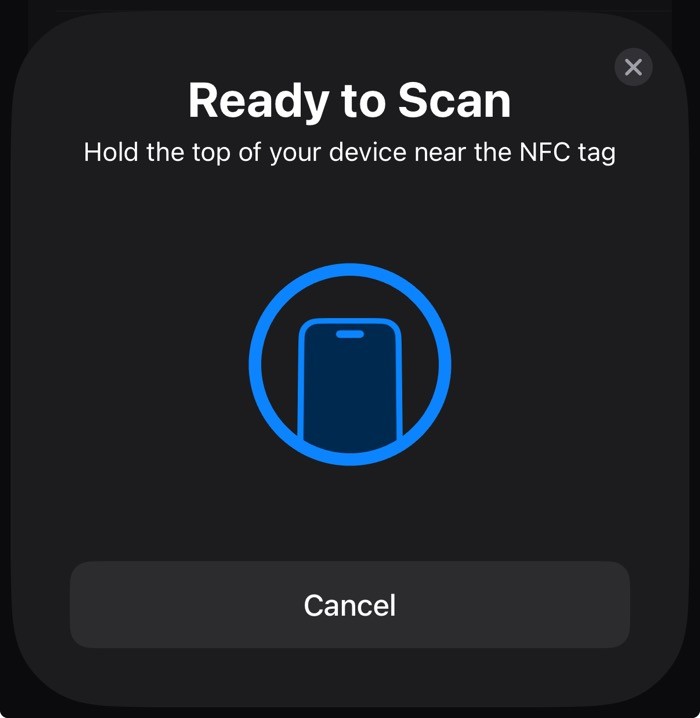 Scan NFC Tag To Unblock image 1