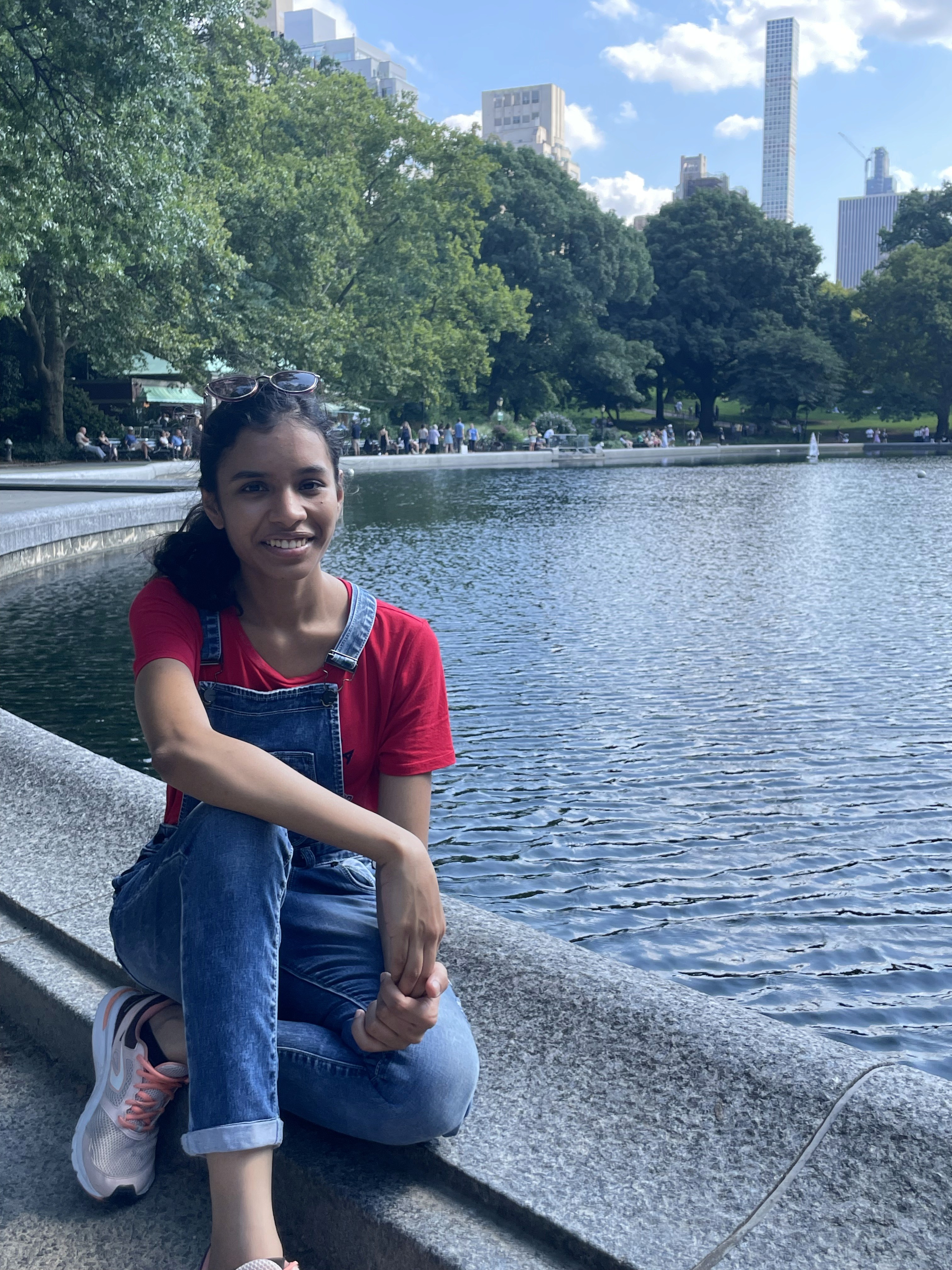 people in a large building with Tate Modern in the background
