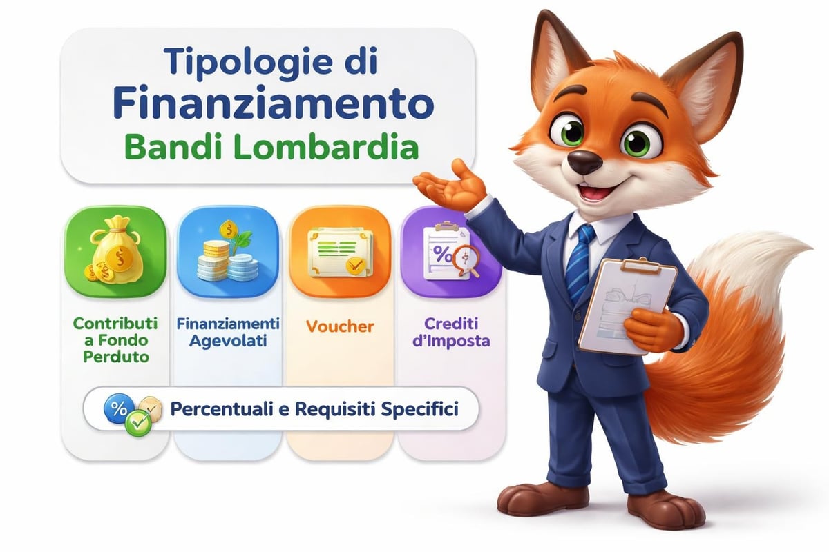 Struttura tipologie finanziamento bandi regionali