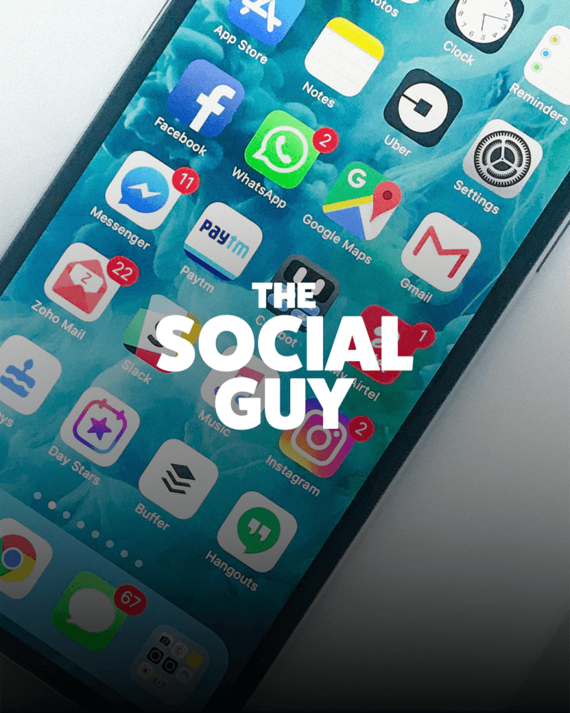 Digitale uitingen en social media design voor The Social Guy