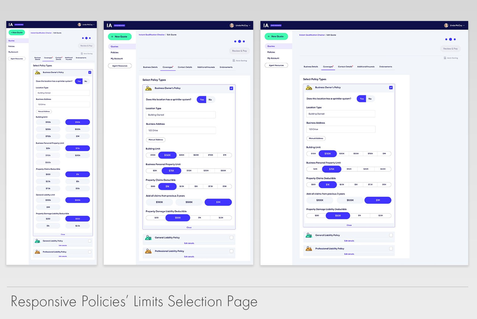 Responsive versions