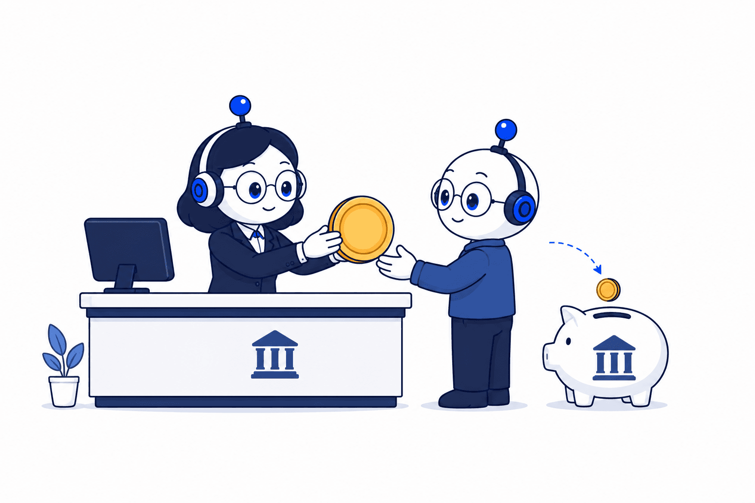 Bank pobierający podatek od premii bankowej.