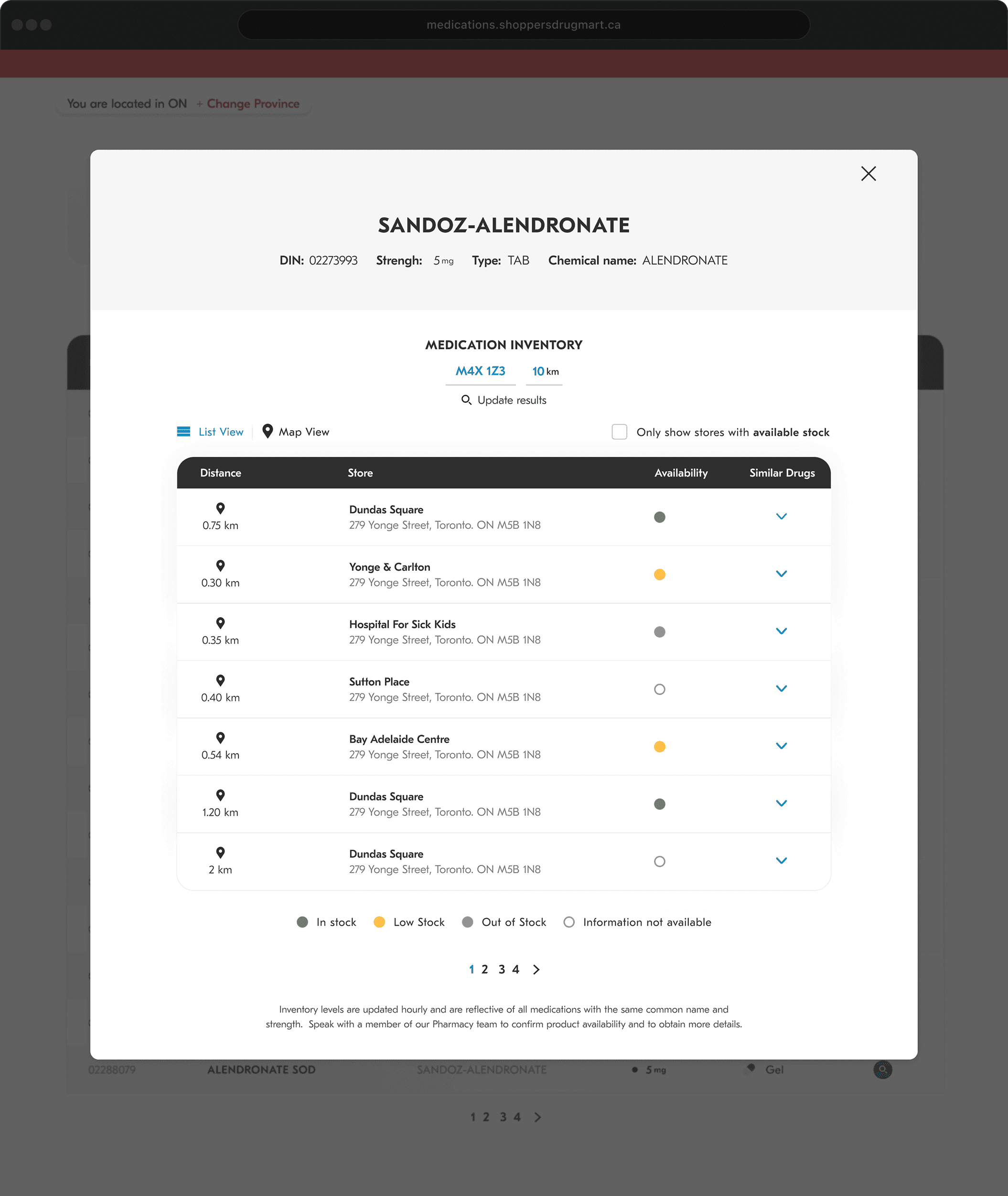 Medication Inventory Homepage