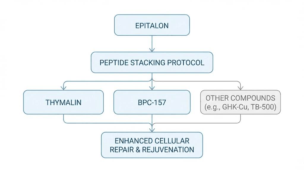 Epitalon peptide stacking combinations for longevity research