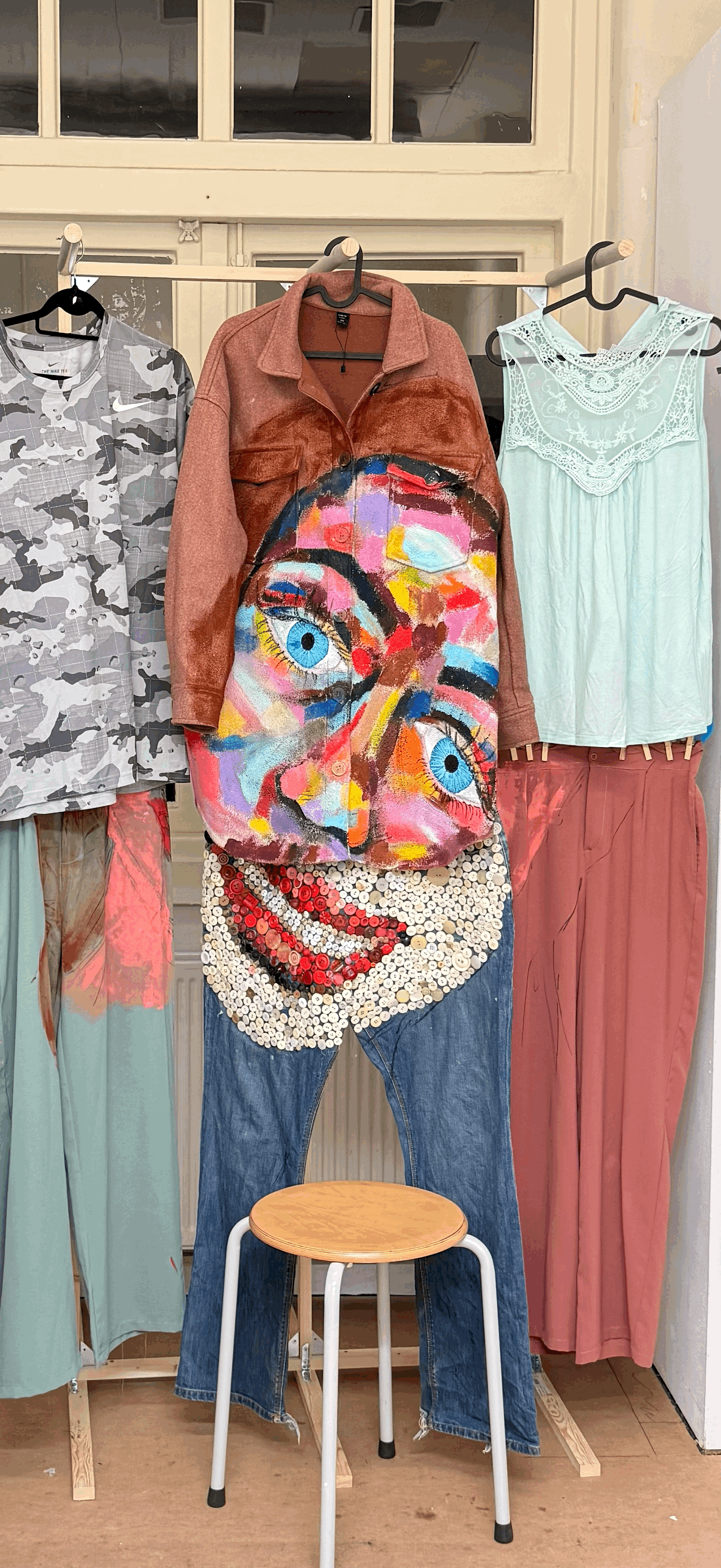 face on clothes