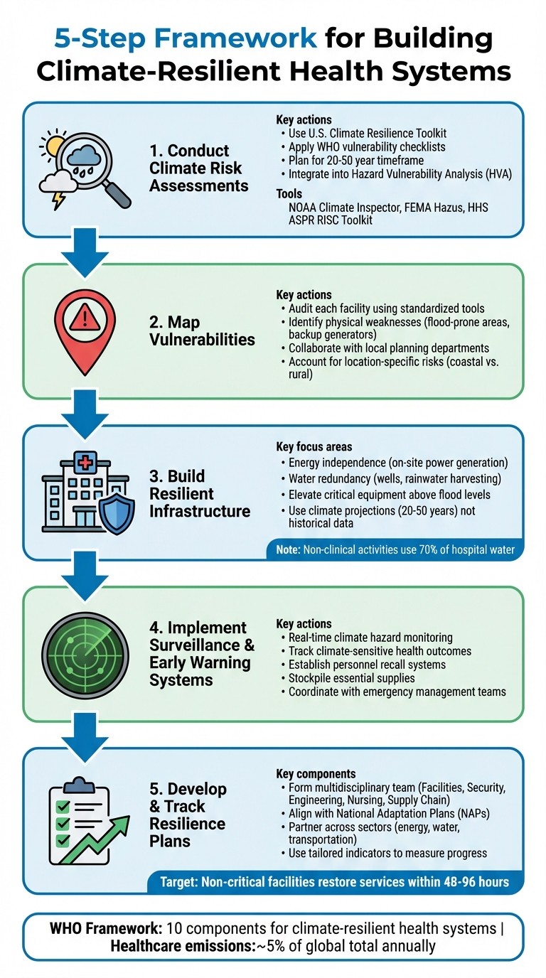 5-Step Framework for Building Climate-Resilient Health Systems