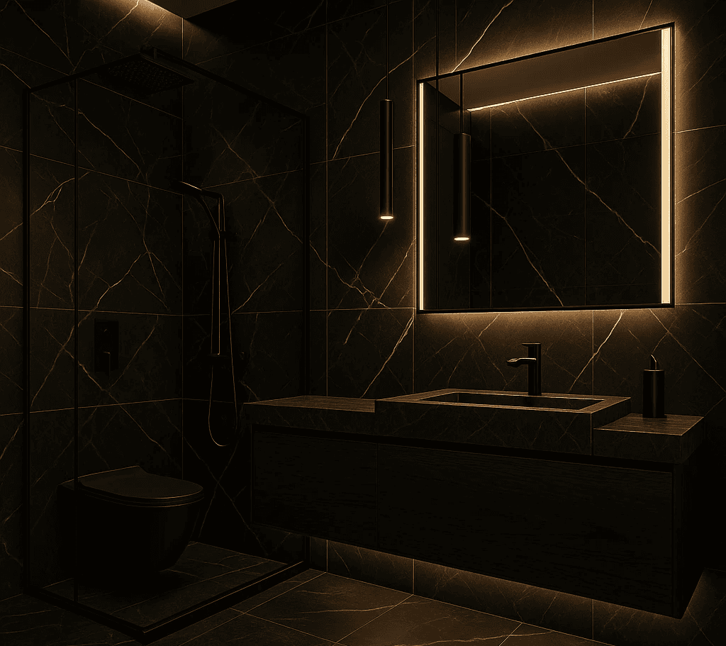 Golden Bathroom