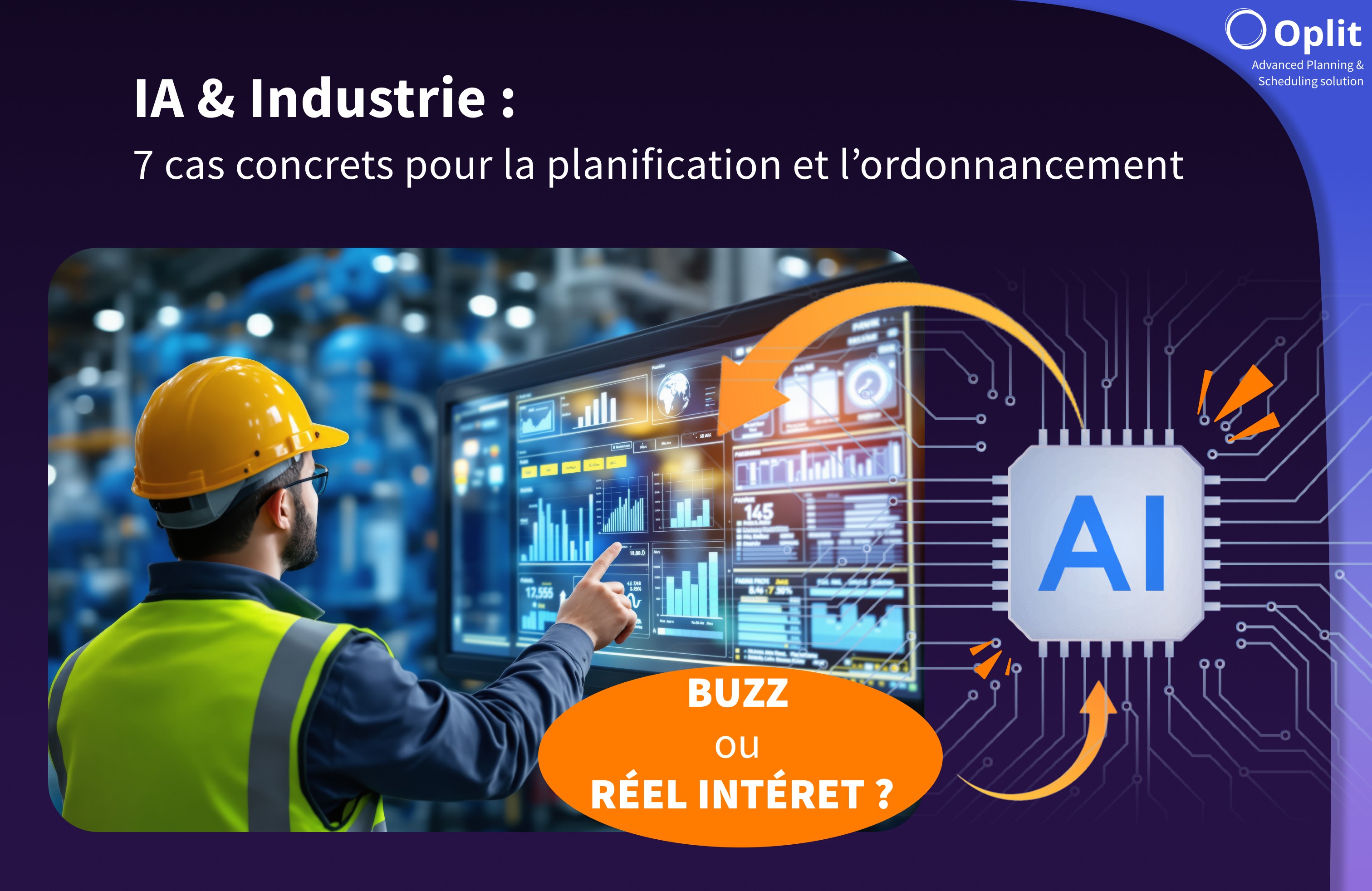 Oplit Copilot solution IA industrie ordonnancement automatisé agent intelligent temps réel 98 pourcent décisions automatisées