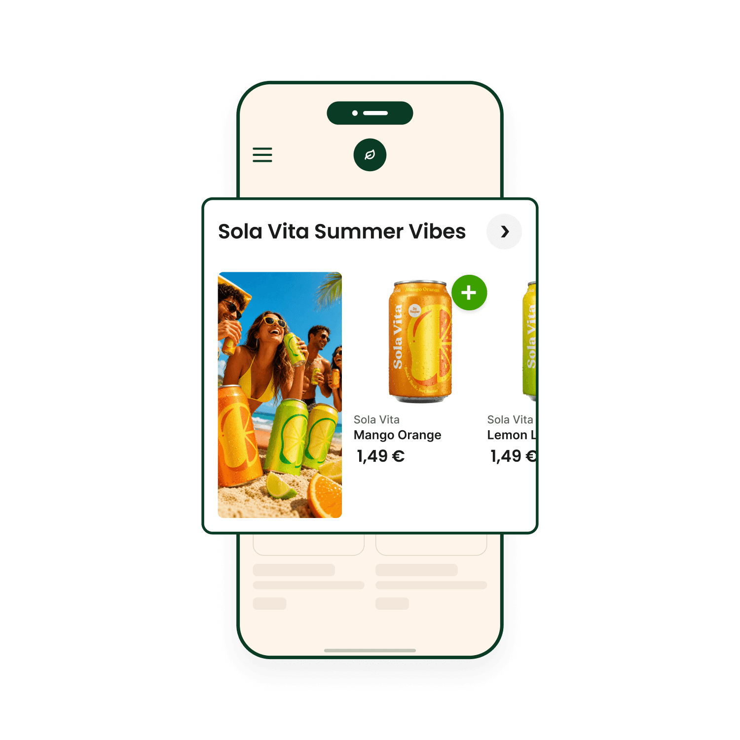 Shoppable ads on the Everli app