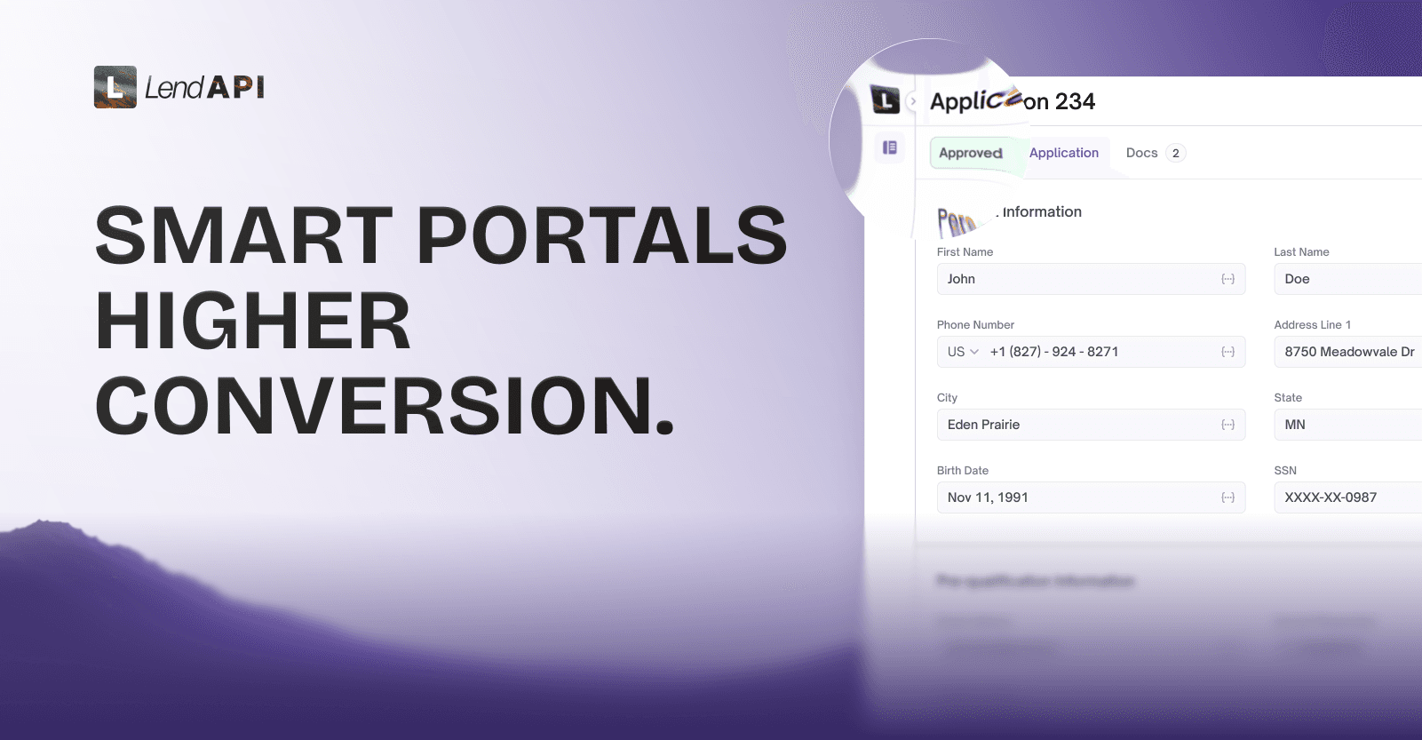 LendAPI intelligent customer portal cover image for customer communication and conversion