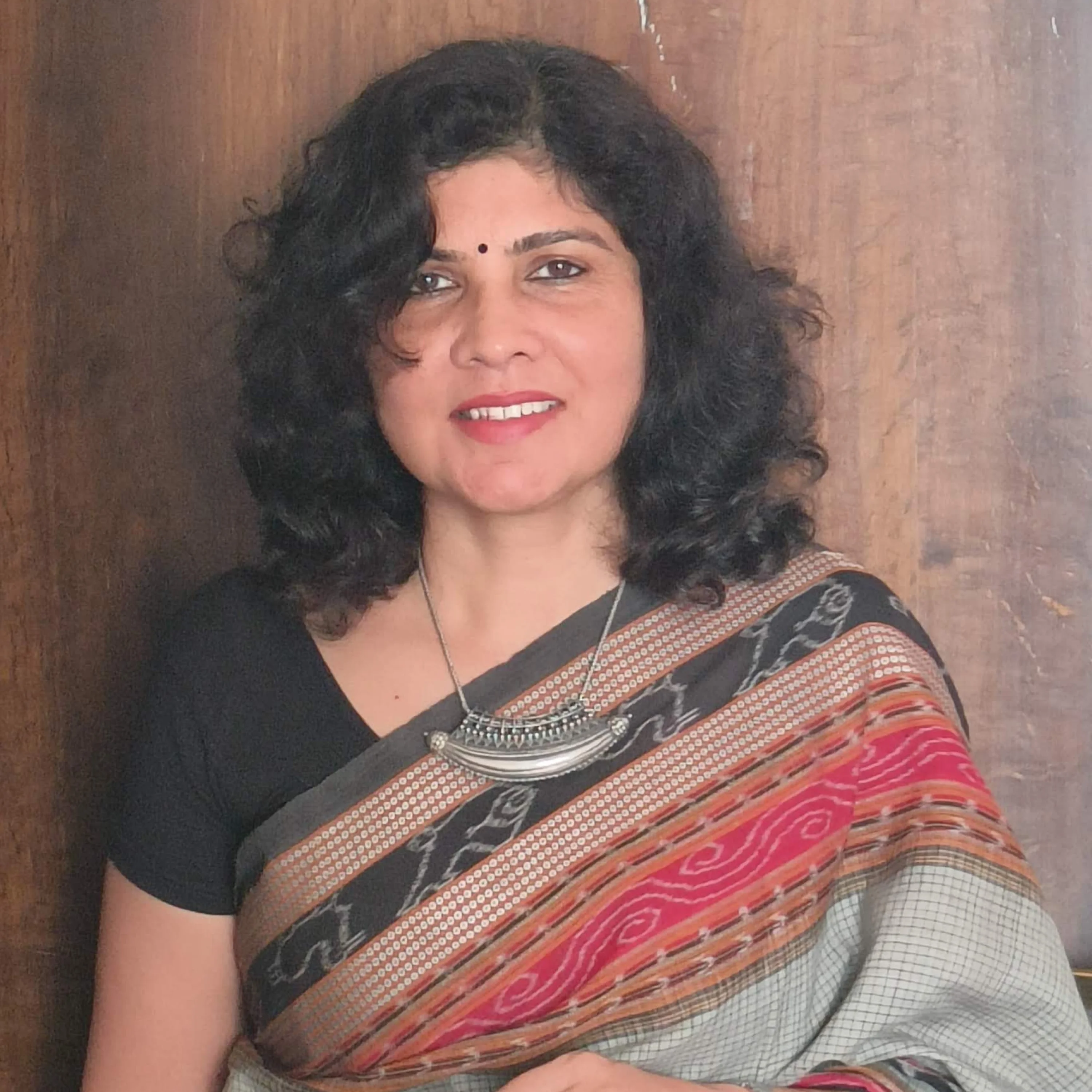 Photo of Geetanjali Jha Chakraborty who is the Founder of Khamaaj