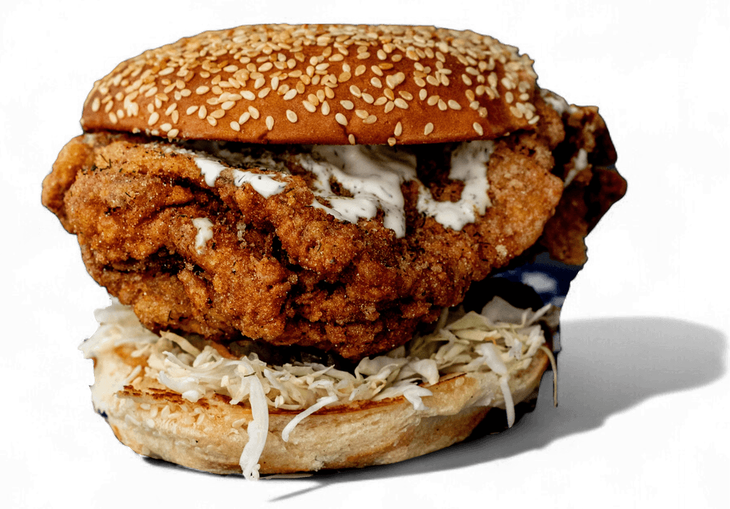 juicy ranch fried chicken sandwich.