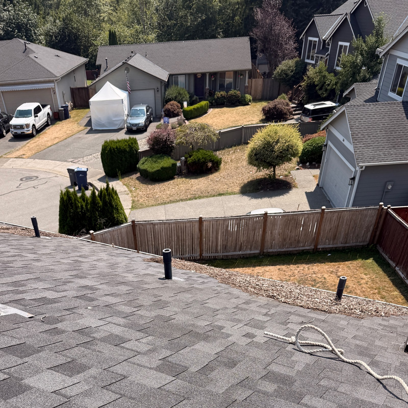 Before: roof cleaning & moss removal in Granite Falls, WA