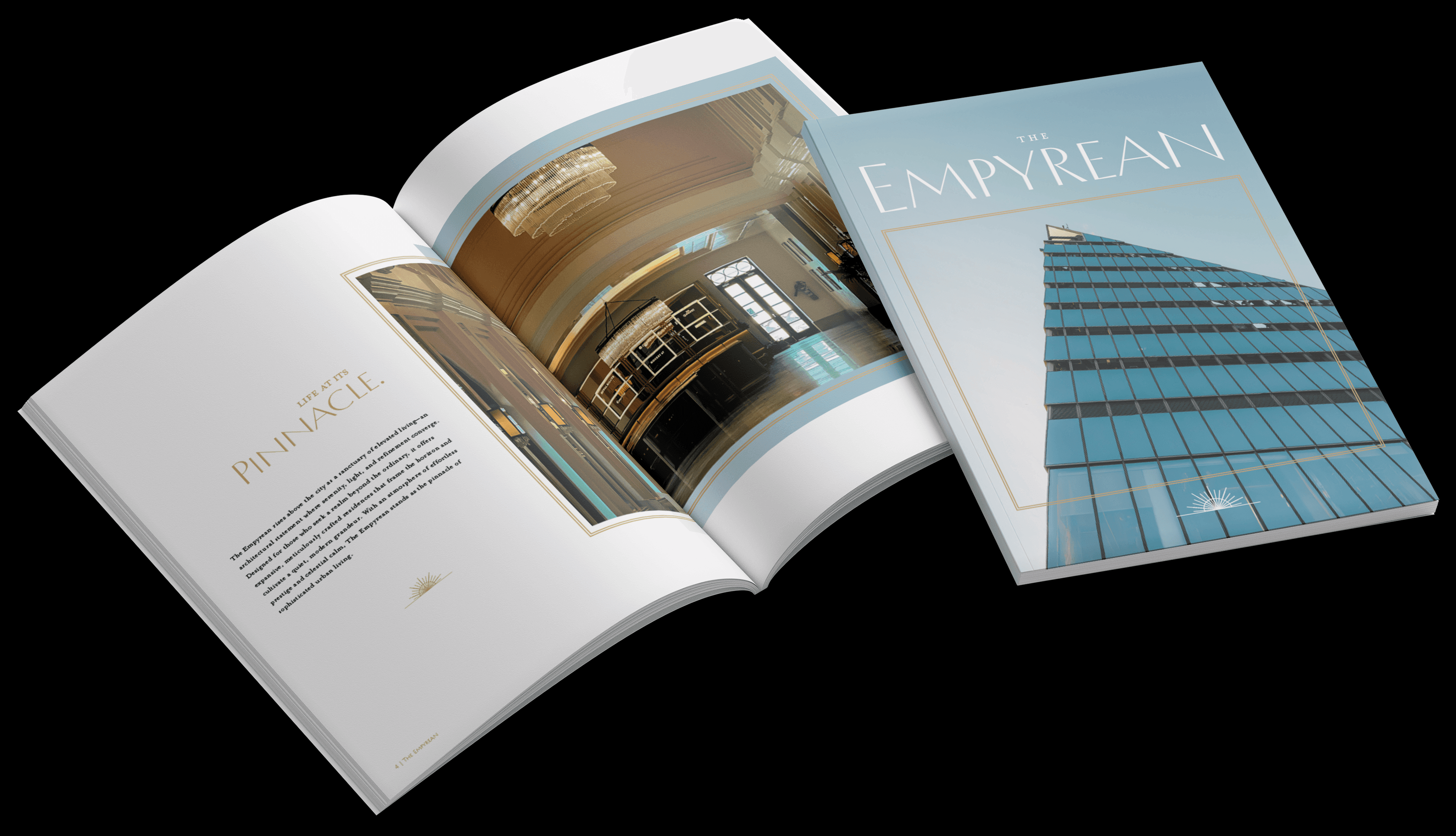 mockup of cover and a spread design