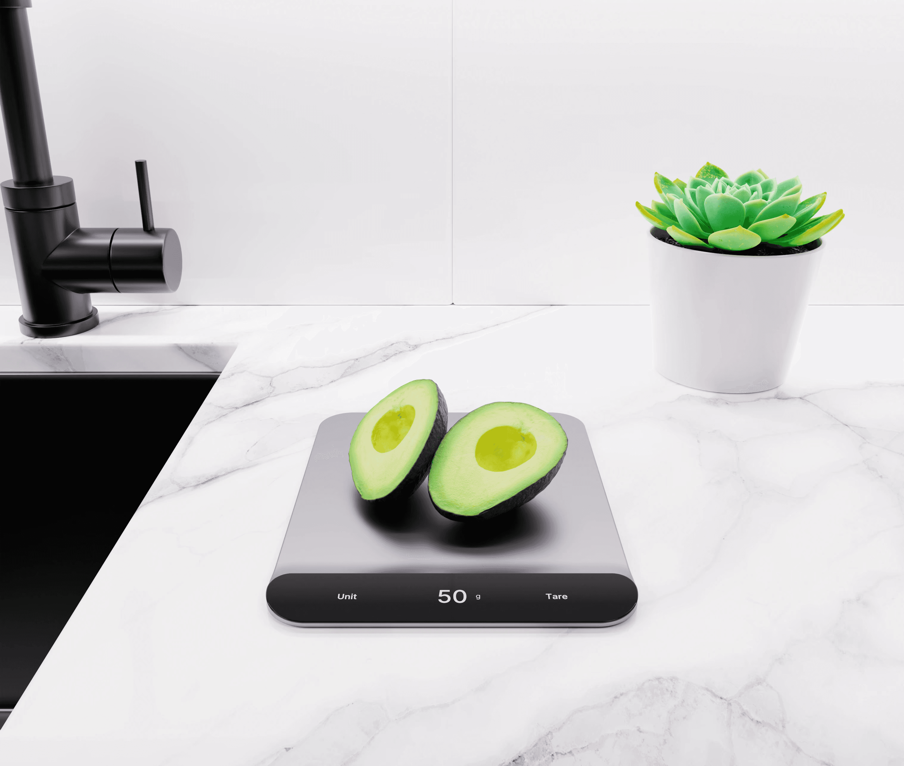 Coti food scale with Coti app