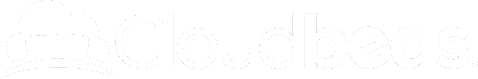 Cloudbeds logo wit