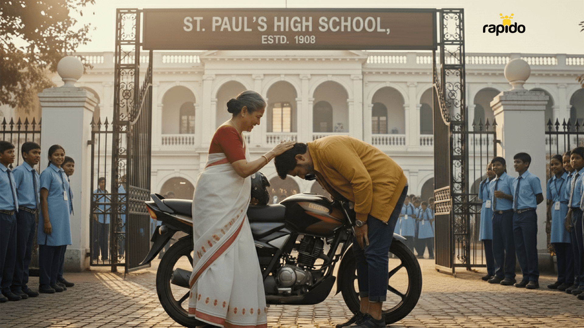 Editorial portrait of a woman in red